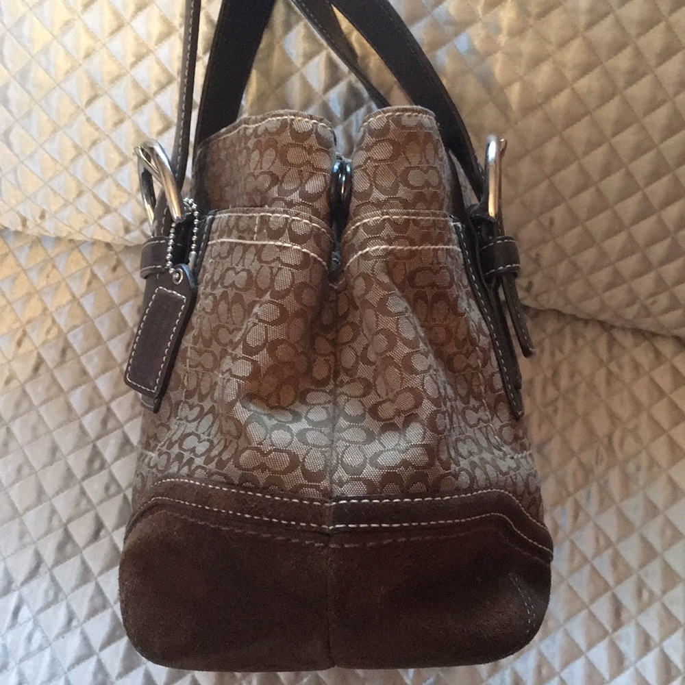 Authentic Coach Signature Chocolate brown bag - Picture 6 of 12